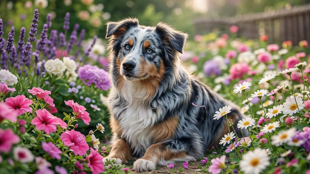 A sweet and elegant female Australian Shepherd.